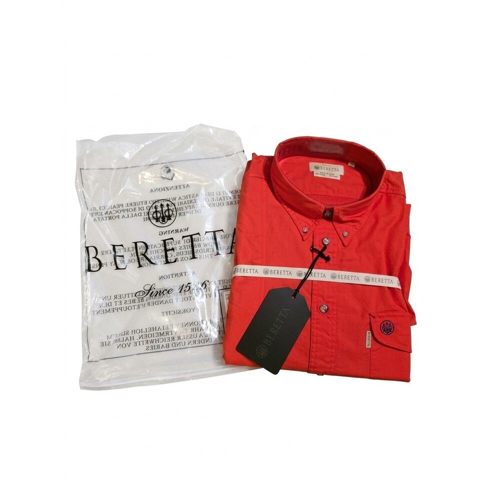 NWT Mens Beretta XL Long-Sleeved VENTED SHOOTING Shirt Hunting Fishing Hiking
